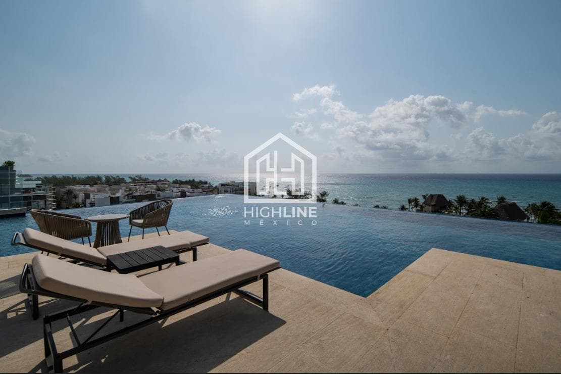 VENTA DE DEPARATMENTO EN PLAYA DEL CARMEN CON VISTA AL MAR 3 HABITACIONES