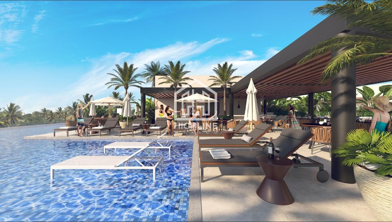 VENTA DE DEPARATMENTO EN PLAYA DEL CARMEN CON VISTA AL MAR 3 HABITACIONES