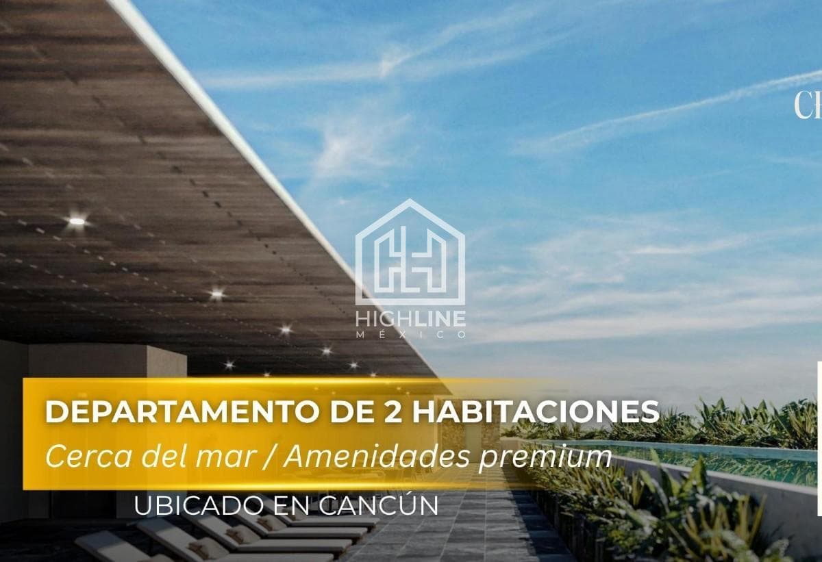 2-Bedroom Condo for Sale in Cancún, Just a Few Meters from the Beach | Pool and Gym