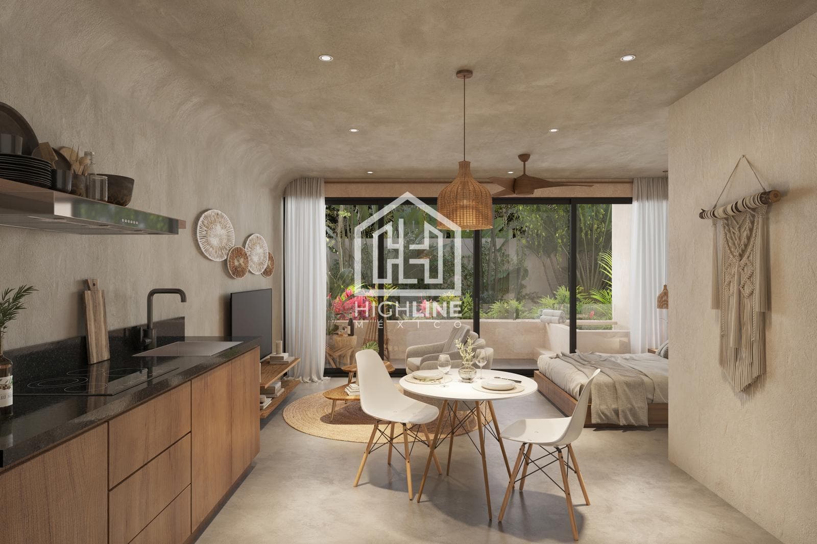 STUDIO FOR SALE IN LA VELETA, TULUM, 10 MINUTES FROM THE BEACH