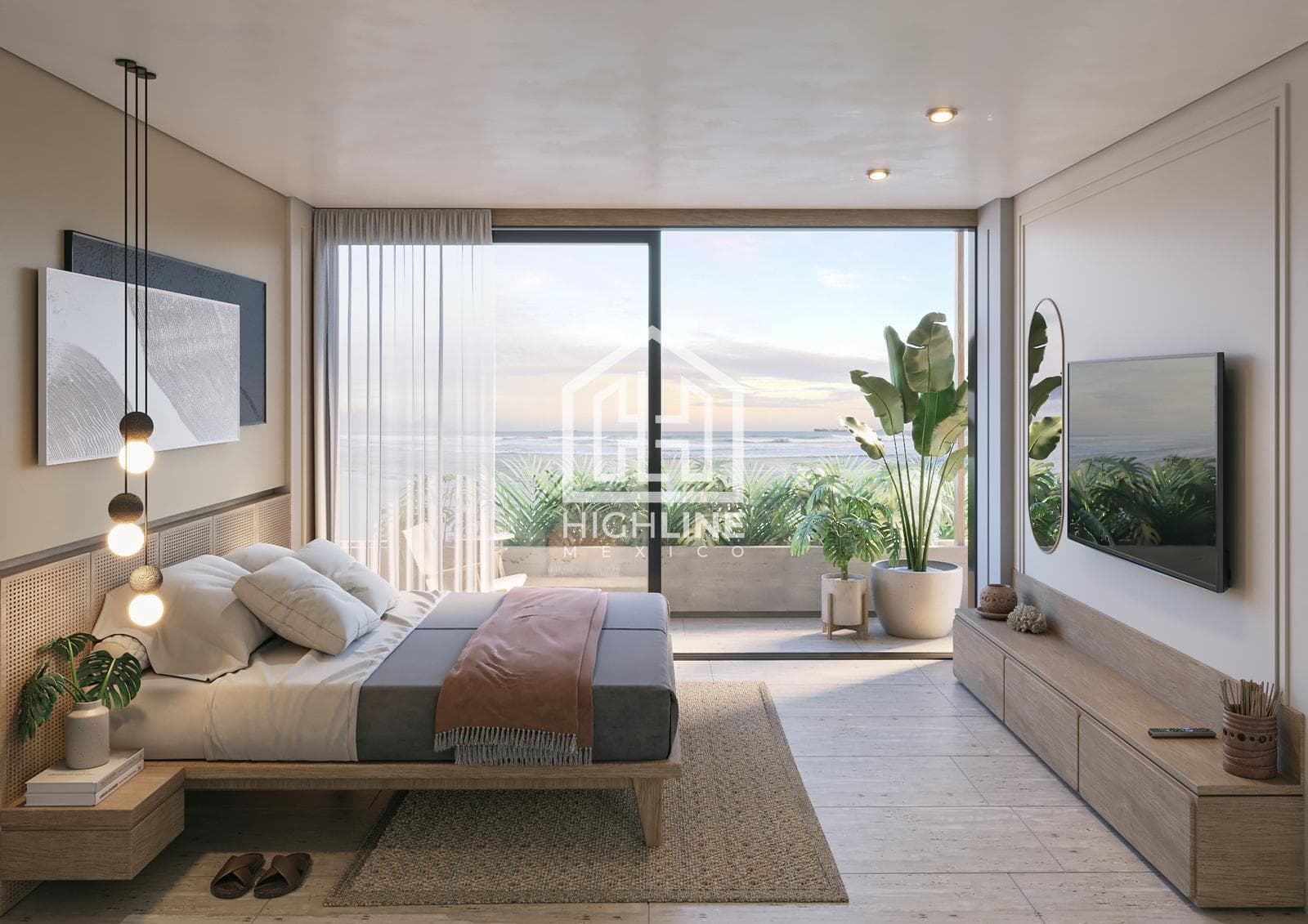 STUDIO WITH OCEAN VIEWS / 2 BLOCKS FROM MAMITAS BEACH / PLAYA DEL CARMEN / ROI / CAPITAL GAINS.
