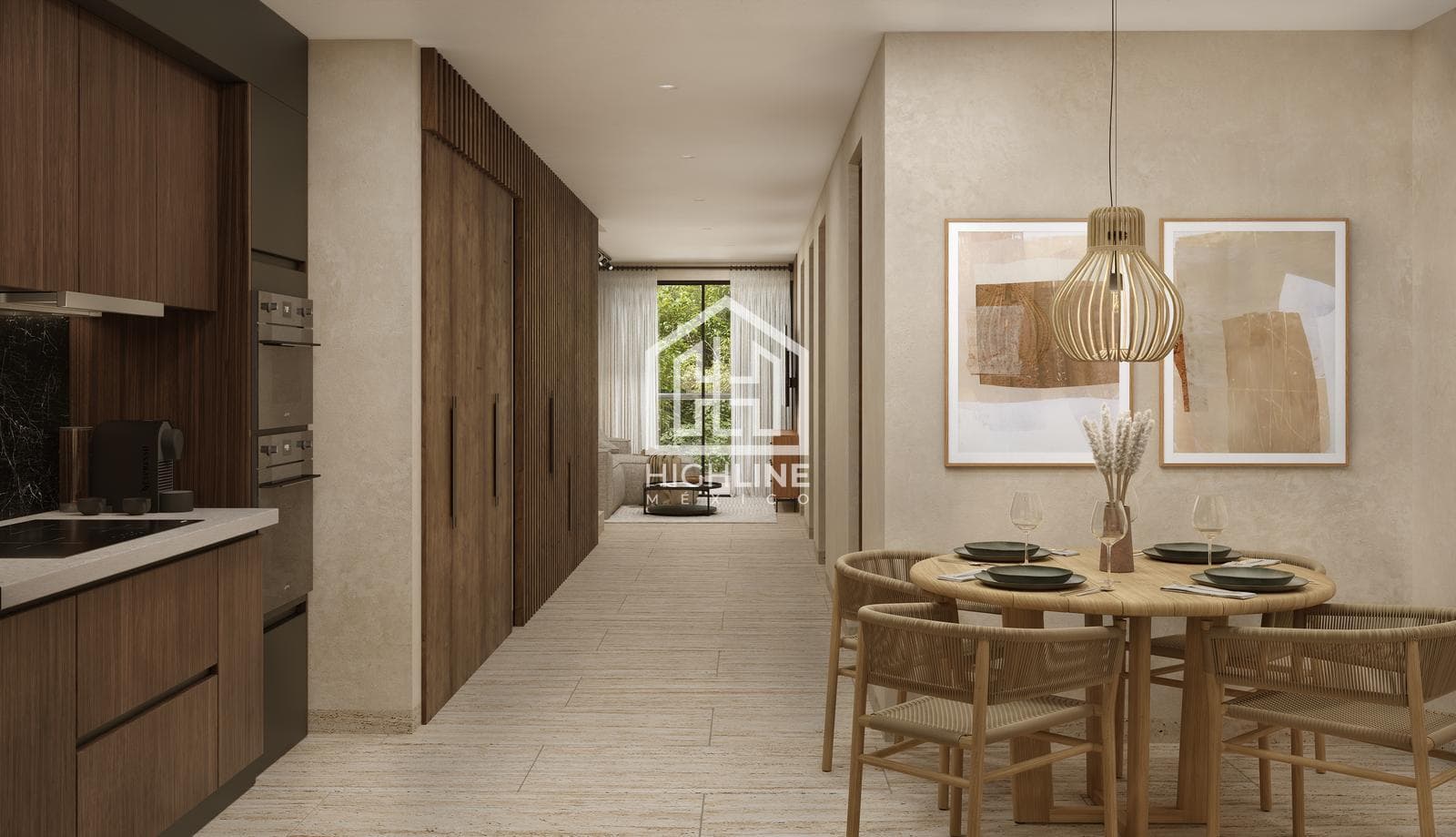 Two-bedroom apartment for SALE in Playa del Carmen, with swimming pools