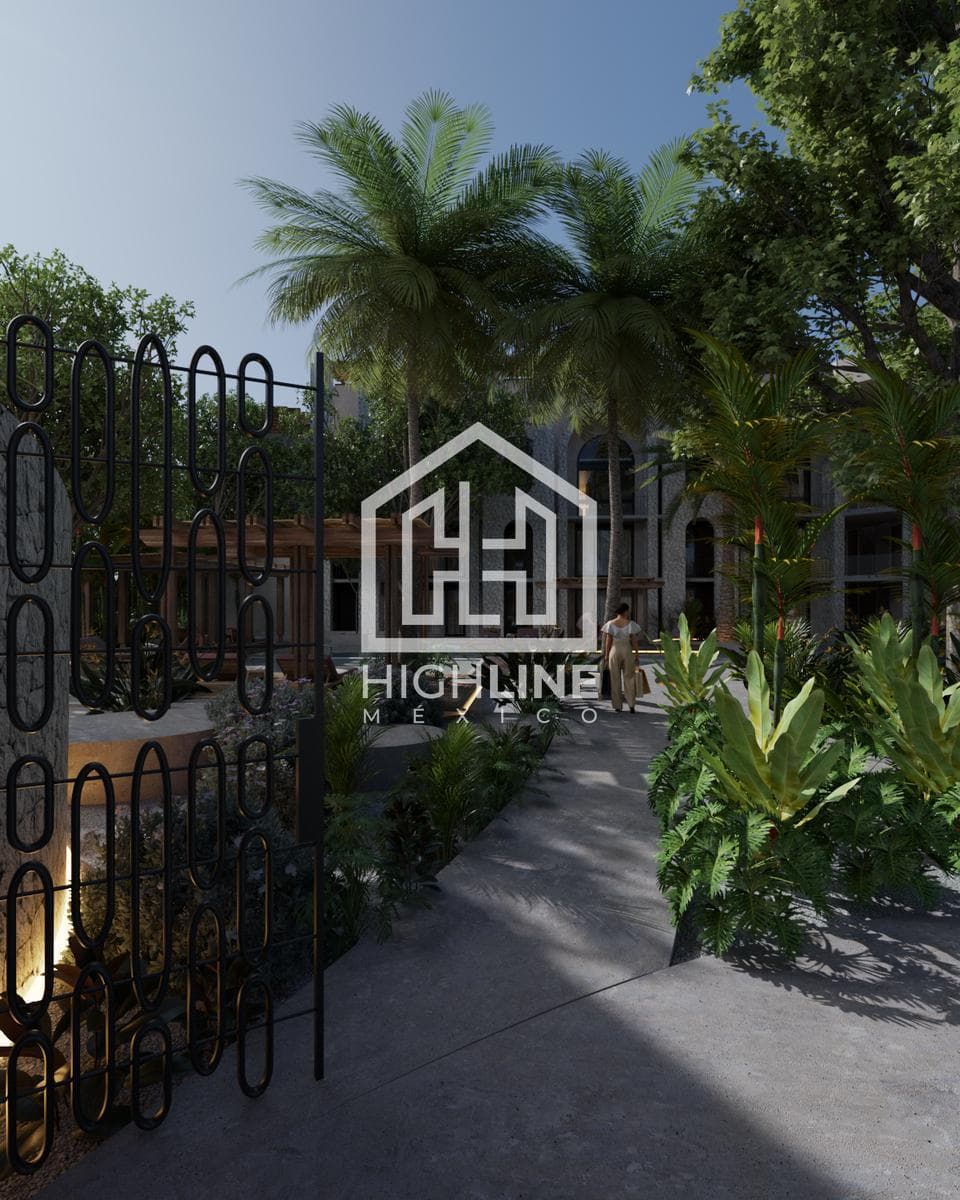 Two-bedroom apartment for SALE in Playa del Carmen, with swimming pools