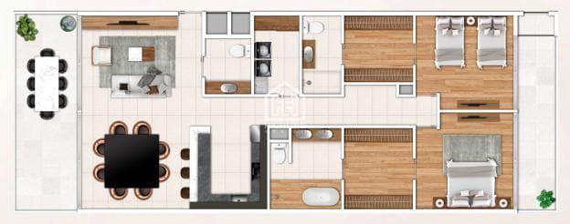 Apartment for SALE in Playa del Carmen, 2 bedrooms, exclusive neighborhood, with a pool