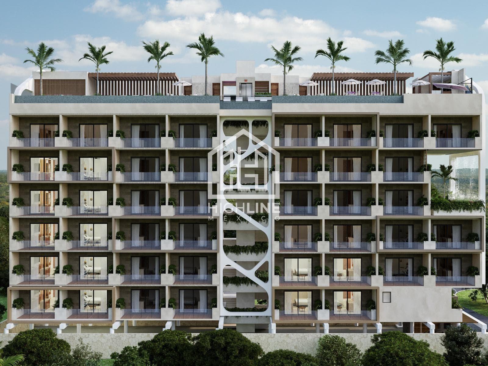 APARTMENT FOR SALE IN PUERTO MORELOS WITH AN OCEAN VIEW