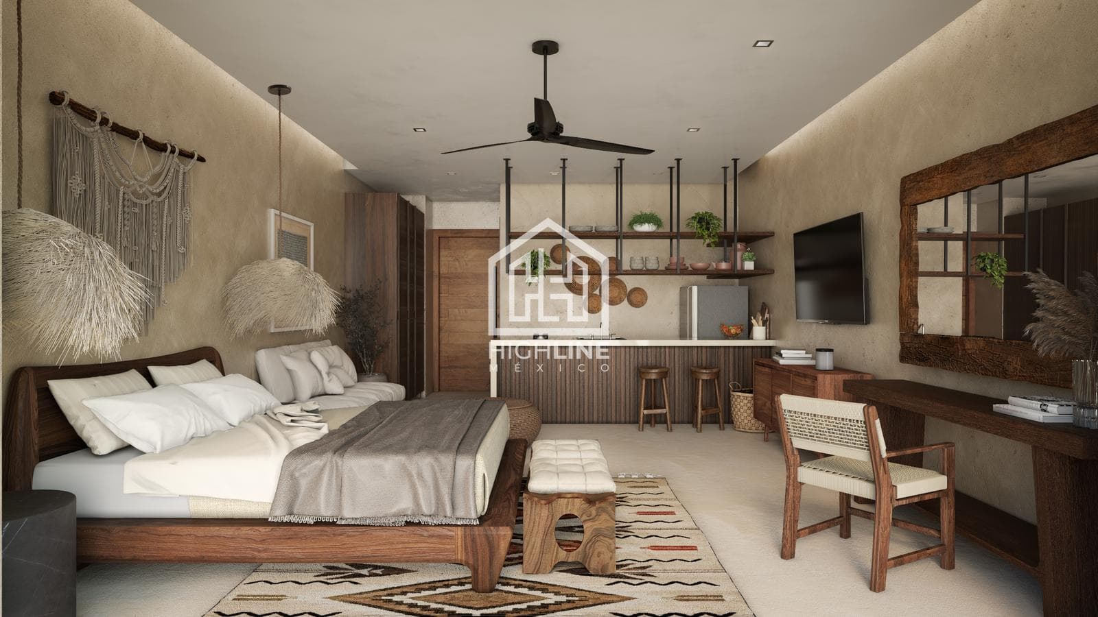 APARTMENT FOR SALE IN PUERTO MORELOS WITH AN OCEAN VIEW