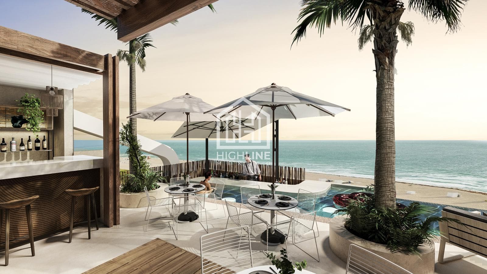 APARTMENT FOR SALE IN PUERTO MORELOS WITH AN OCEAN VIEW