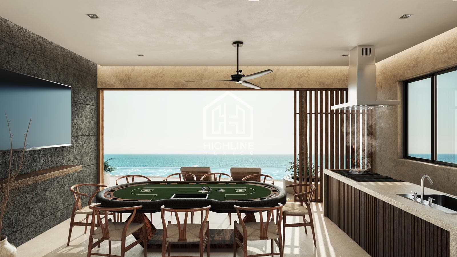 APARTMENT FOR SALE IN PUERTO MORELOS WITH AN OCEAN VIEW