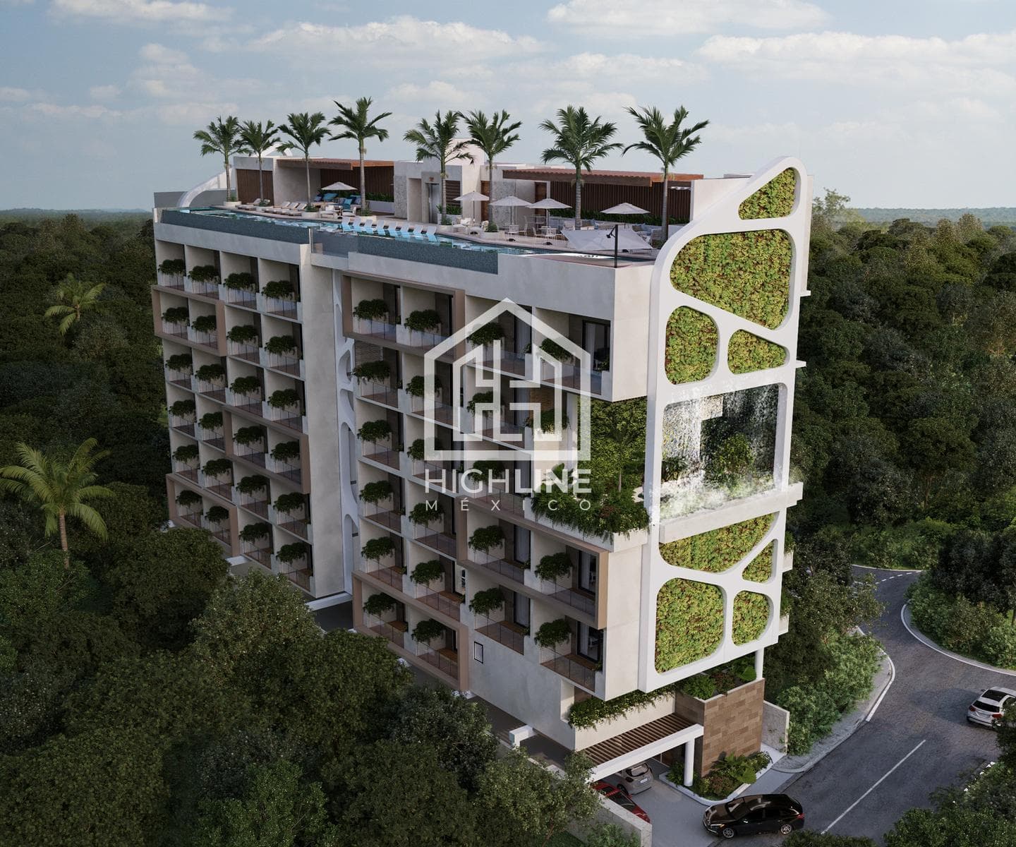 APARTMENT FOR SALE IN PUERTO MORELOS WITH AN OCEAN VIEW
