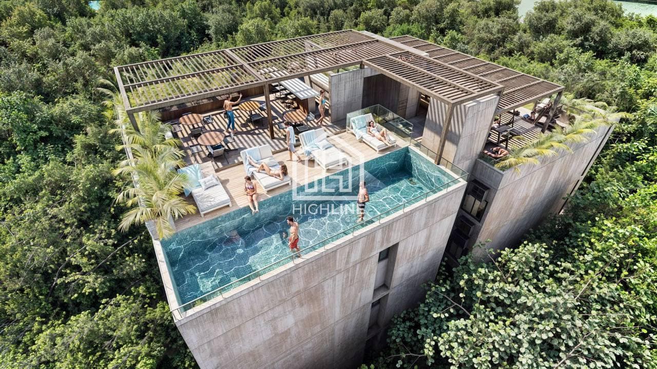 Apartment for SALE in Playa del Carmen, 2 bedrooms, with a pool, near the beach!