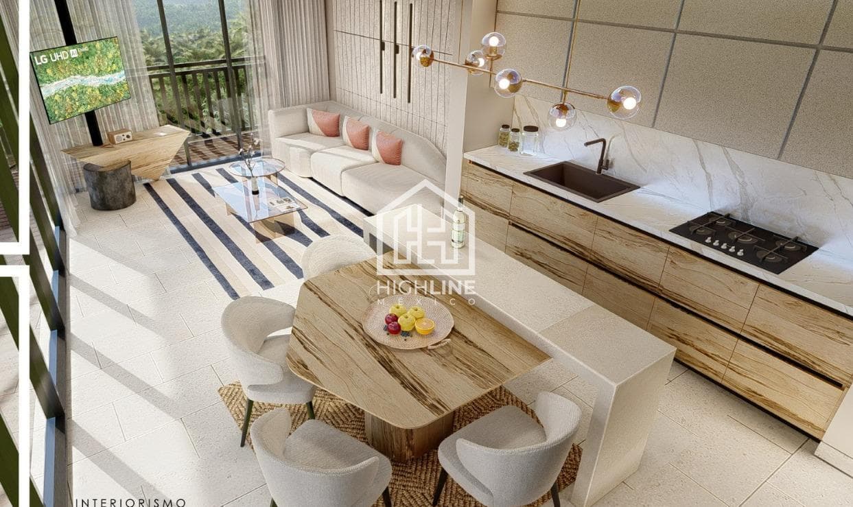 1-Bedroom Apartment in Playa del Carmen, Just a Few Meters from the Beach | Gym and Coworking Space