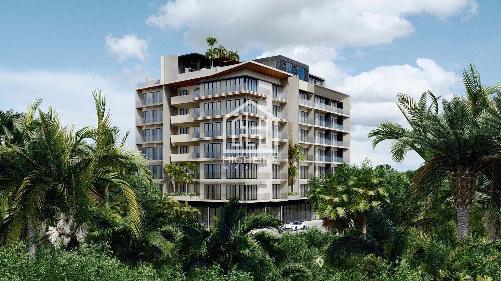 Apartment for Sale in Playa del Carmen, with a balcony, pool, and gym.