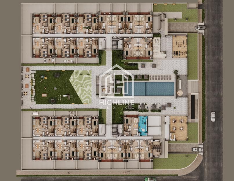 2-bedroom, 3-bathroom apartment in downtown Cancun, near the main avenues