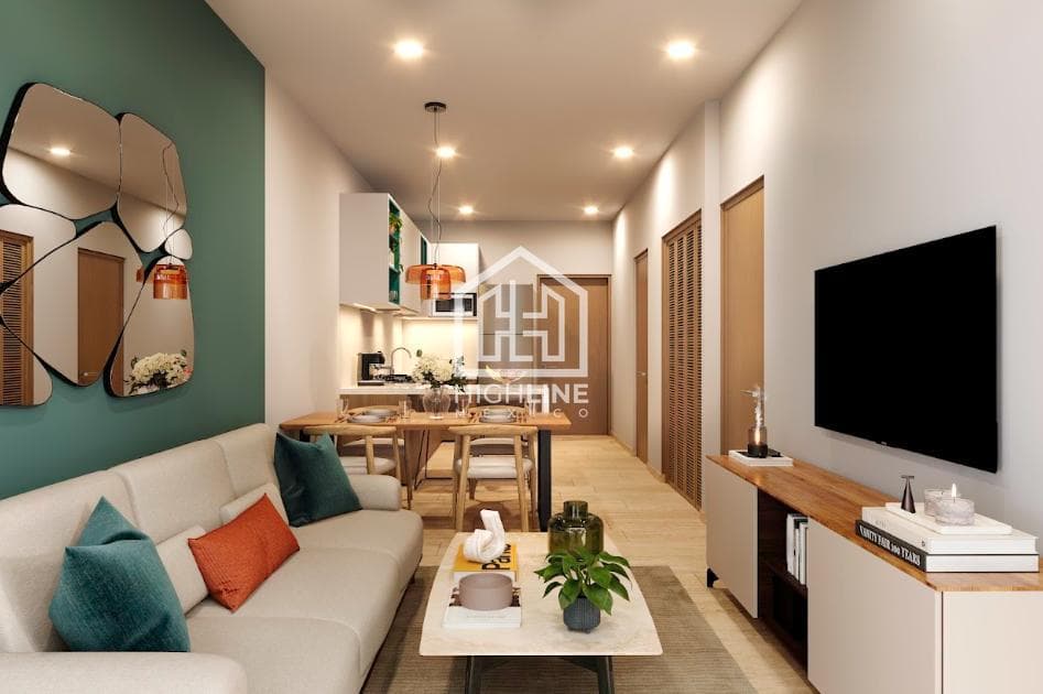 2-bedroom, 3-bathroom apartment in downtown Cancun, near the main avenues