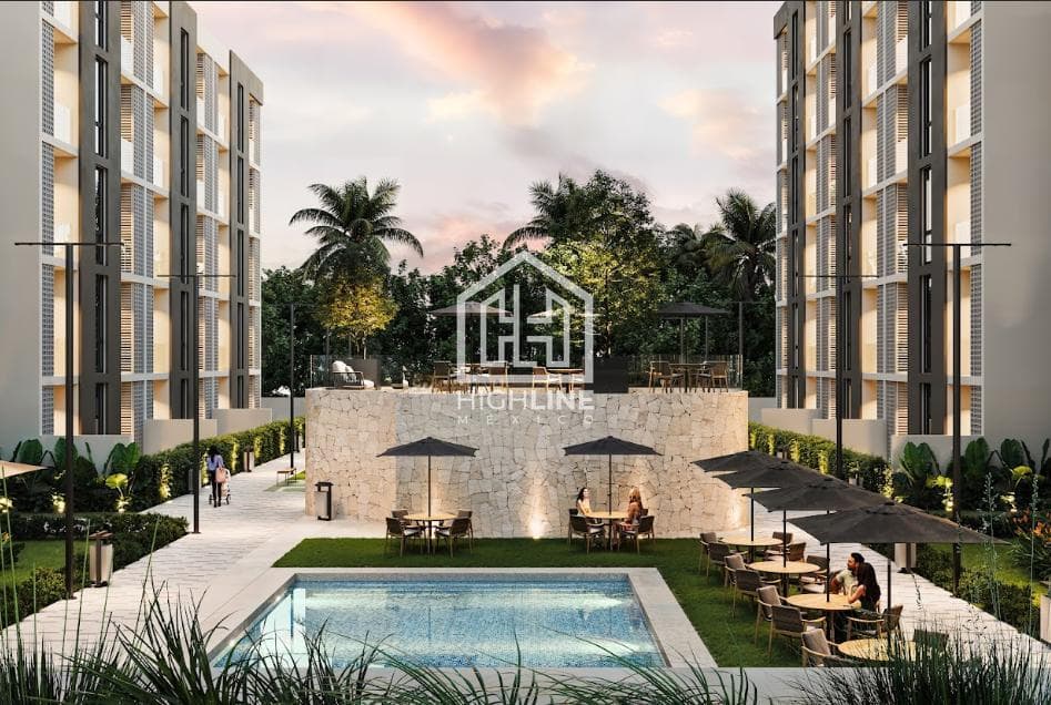 2-bedroom, 3-bathroom apartment in downtown Cancun, near the main avenues