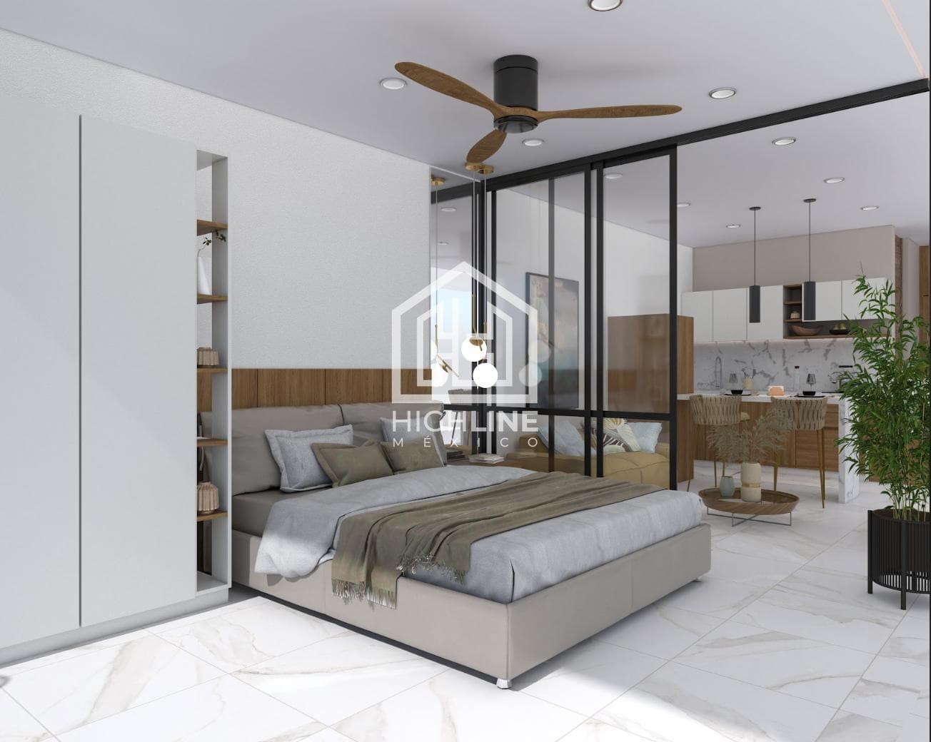 Furnished Studio Apartment for Sale in Playa del Carmen, Near 5th Avenue