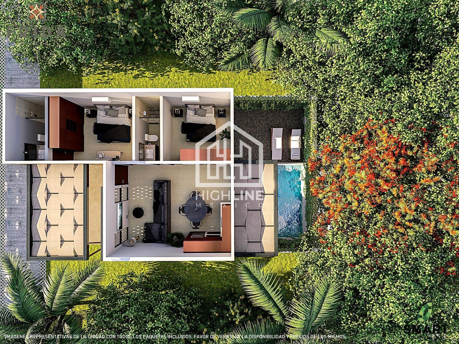 House for Sale in Mérida: 2 Bedrooms, In-House Financing, and a Clubhouse