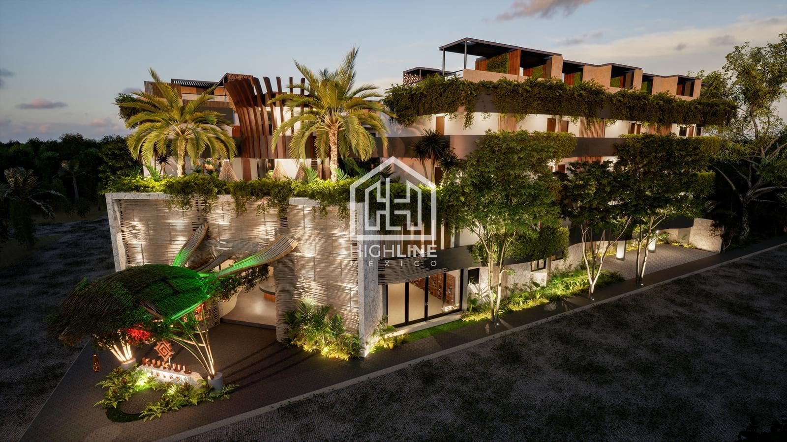 Pre-sale apartment in Tulum, 1 bedroom with a private pool