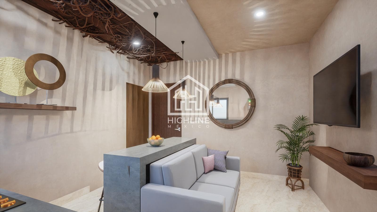 APARTMENT FOR SALE IN TULUM, 1 BEDROOM WITH GYM AND POOL
