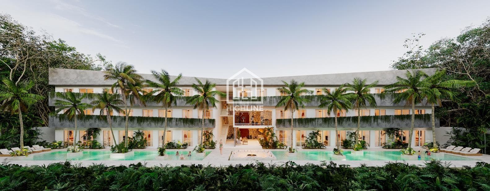 Departamento 2 Recamaras en Tulum con Alberca a 5 min del centro comercial
