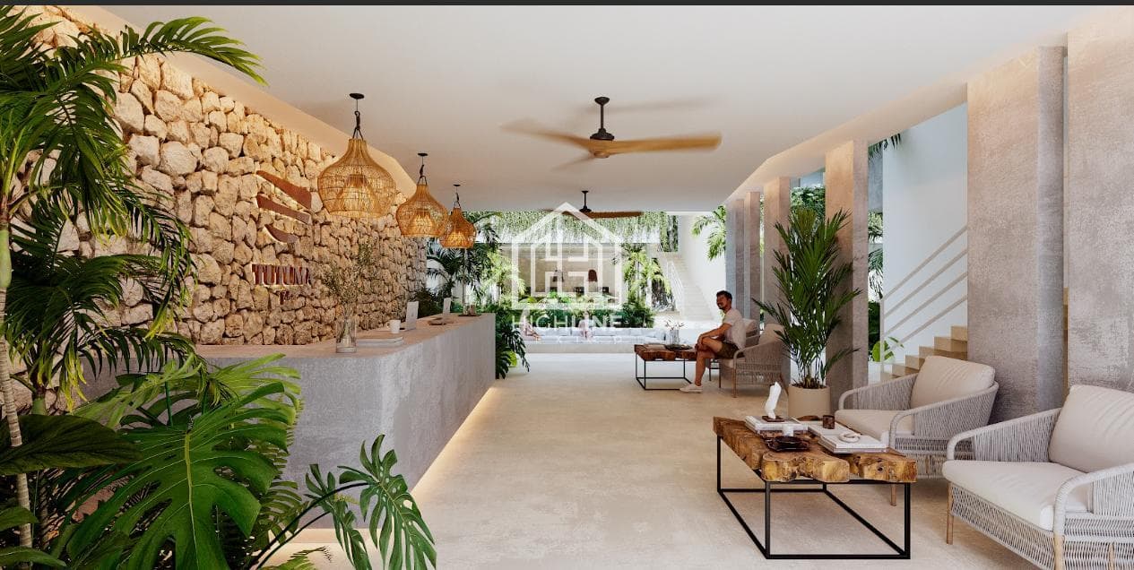 Departamento 2 Recamaras en Tulum con Alberca a 5 min del centro comercial