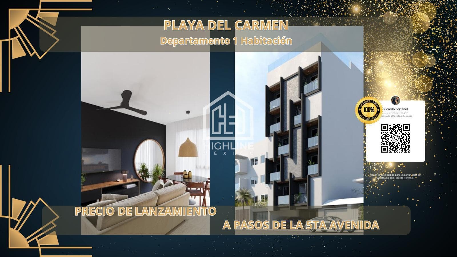 DEPARTAMENTO EN VENTA EN LA ZONA TURISTICA DE PLAYA DEL CARMEN