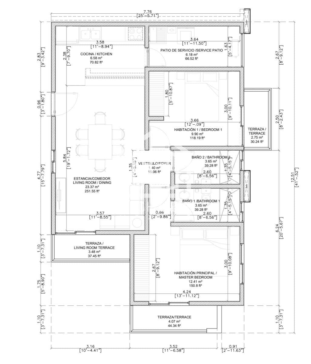 Departamento en venta en Puerto Morelos de 2 habitaciones a 10 minutos de la playa