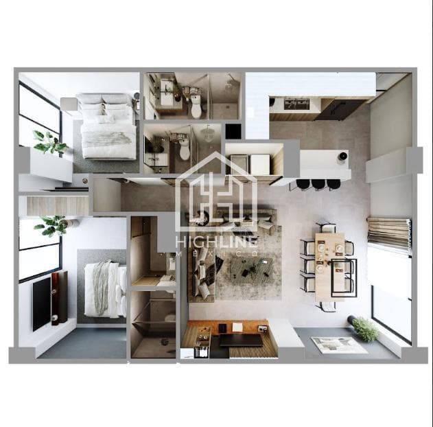 Apartment for Sale with Ocean View, 2 Bedrooms