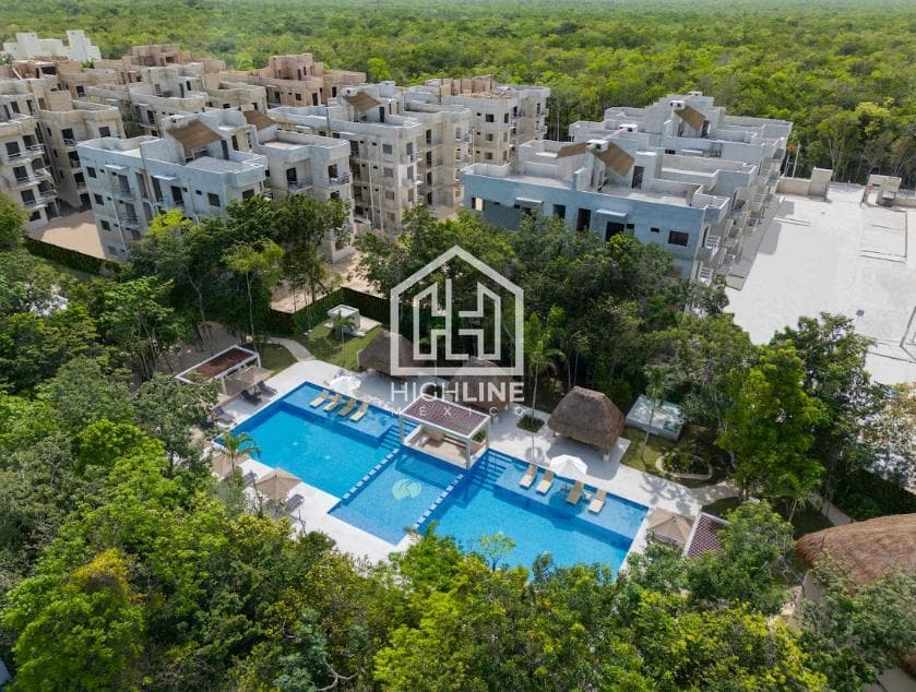 2-Bedroom Apartment for Sale in Puerto Morelos with a Pool