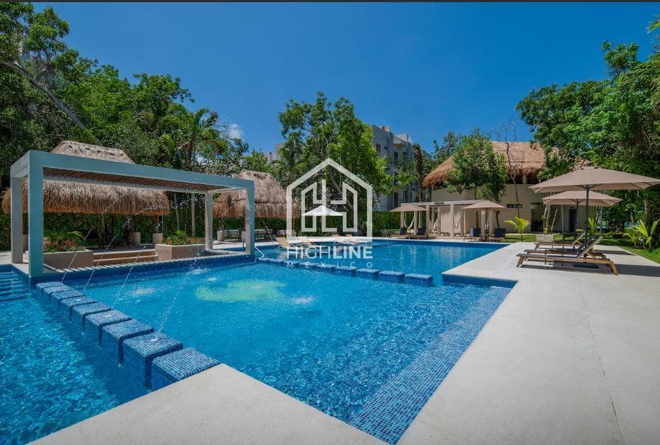 2-Bedroom Apartment for Sale in Puerto Morelos with a Pool