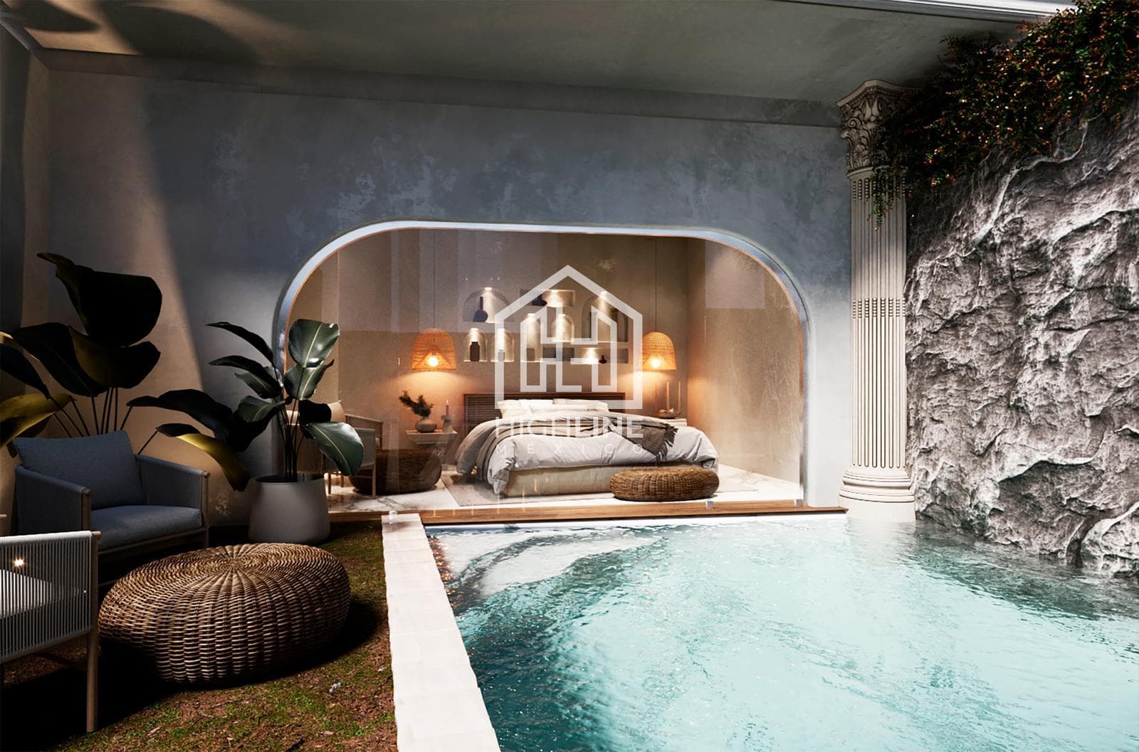 Studio for Sale in Tulum with a Cenote Spa and Gym