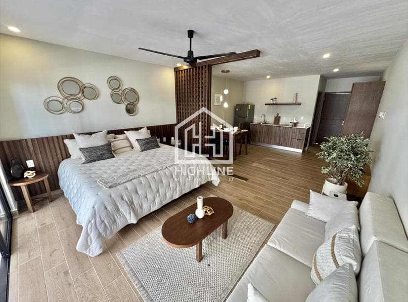 FULLY FURNISHED 1-BEDROOM APARTMENT IN TULUM, READY FOR IMMEDIATE OCCUPANCY, QUALIFIES FOR MORTGAGE