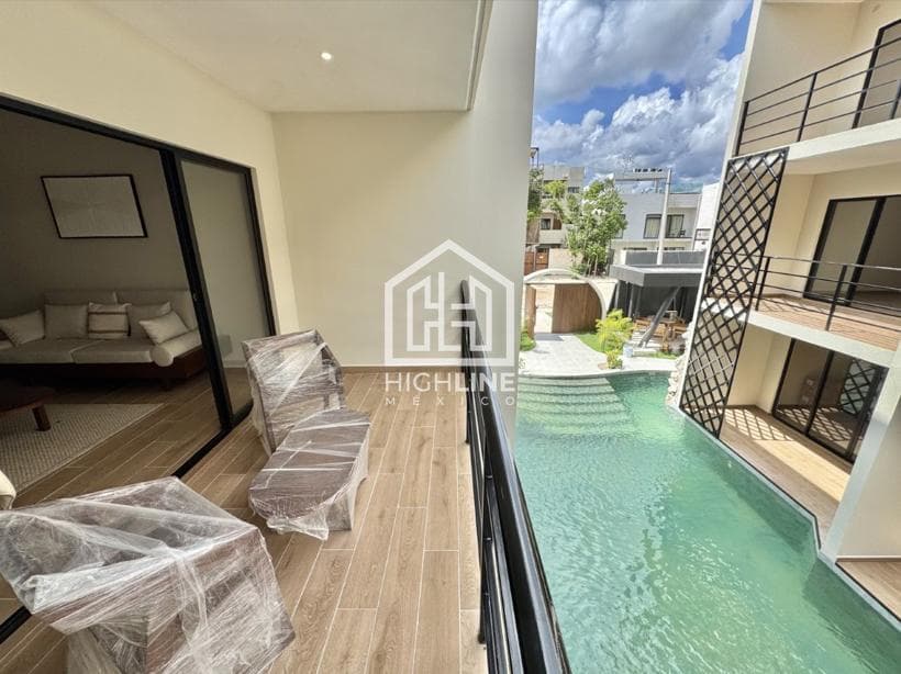 FULLY FURNISHED 1-BEDROOM APARTMENT IN TULUM, READY FOR IMMEDIATE OCCUPANCY, QUALIFIES FOR MORTGAGE