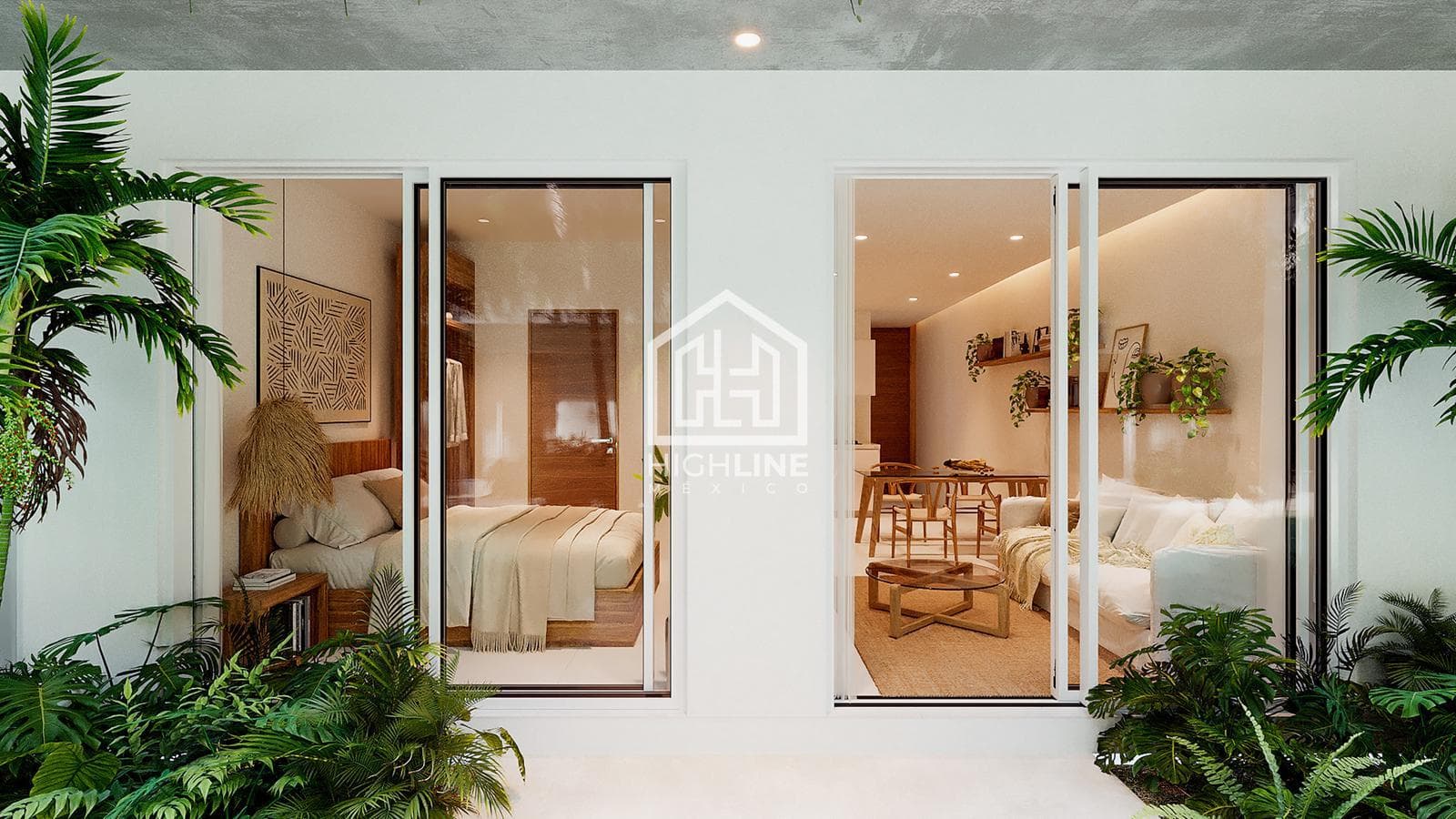 FOR SALE: TWO-BEDROOM APARTMENT IN TULUM, 5 MINUTES FROM THE BEACH