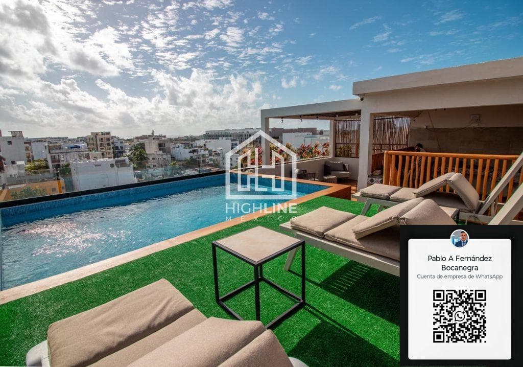 1-Bedroom, 1-Bathroom Furnished Apartment for Sale in Playa del Carmen, 6 Blocks from the Ocean