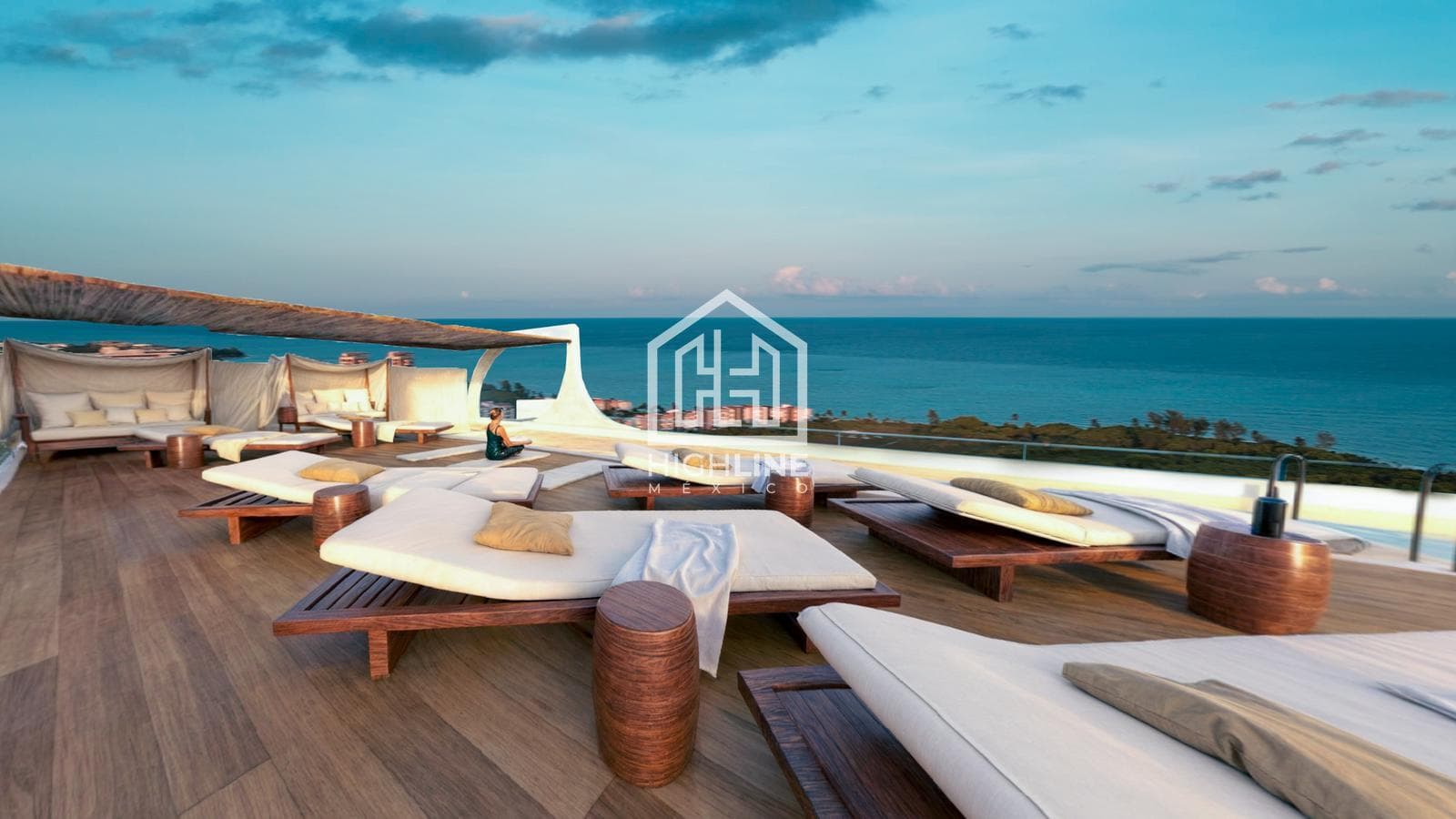 1-BEDROOM FURNISHED APARTMENT FOR SALE IN PLAYA DEL CARMEN WITH OCEAN VIEWS