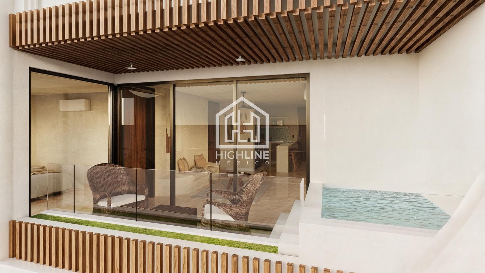 1-BEDROOM FURNISHED APARTMENT FOR SALE IN PLAYA DEL CARMEN WITH OCEAN VIEWS