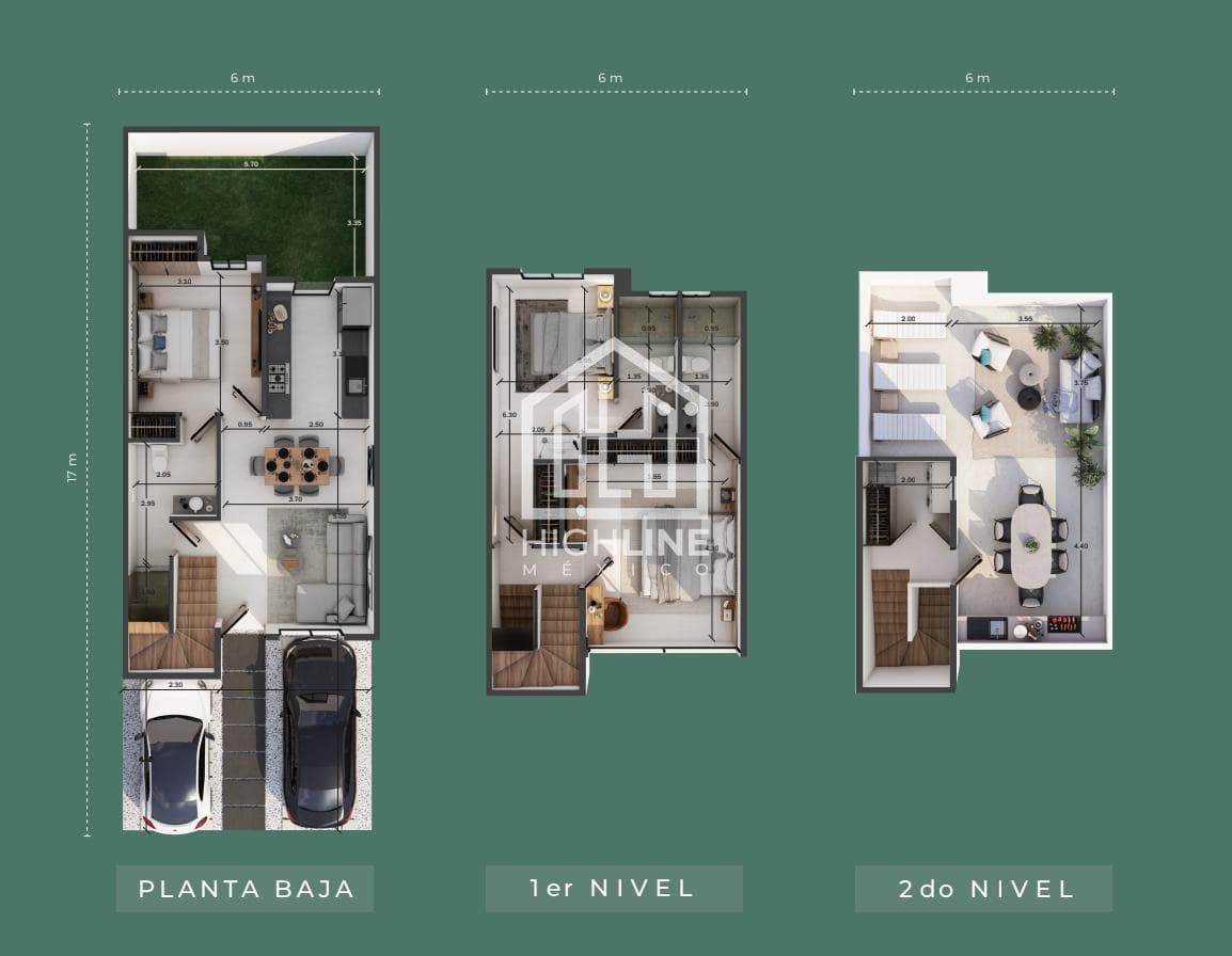 3-BEDROOM HOUSE WITH PRIVATE ROOFTOP IN PLAYA DEL CARMEN. PRE-SALE. RESIDENTIAL AREA.