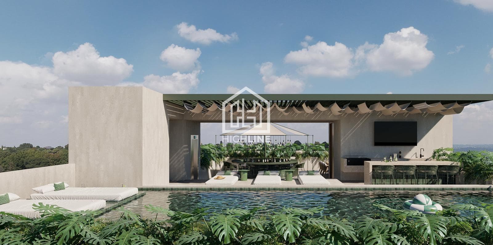 APARTMENT FOR SALE IN PLAYA DEL CARMEN, 8 MINUTES FROM THE BEACH