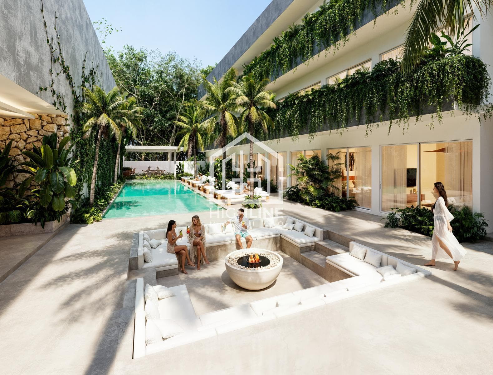 VENTA DE DEPARTAMENTO EN TULUM DE 2 HABITACIONES CON ALBERCA