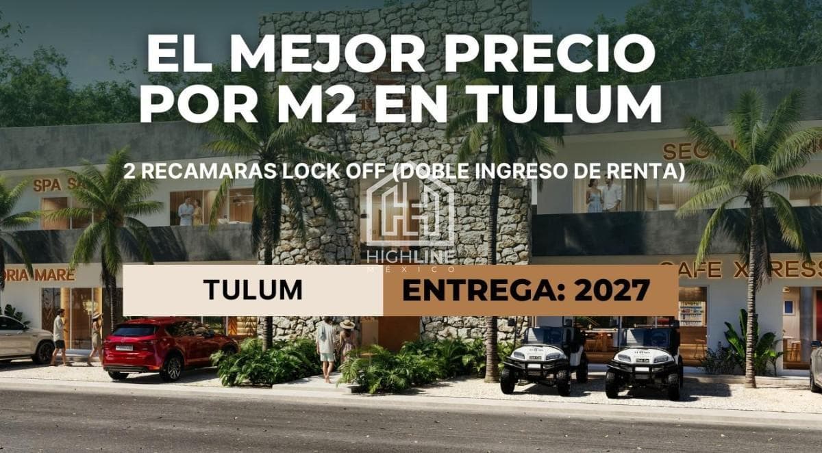 2-BEDROOM APARTMENT FOR SALE IN TULUM WITH A POOL