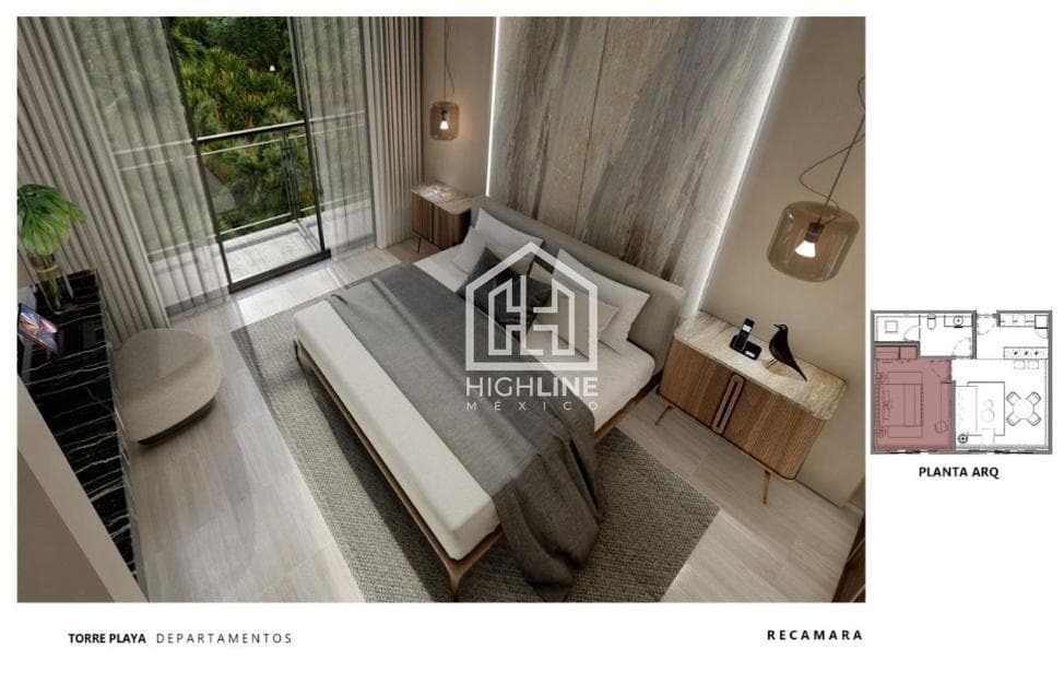 1-Bedroom Apartment for Sale in the Residential Area of Playa del Carmen