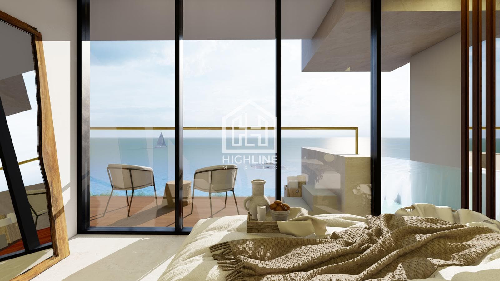 Luxury 2-bedroom oceanfront apartment in Cozumel with a hot tub, FOR SALE