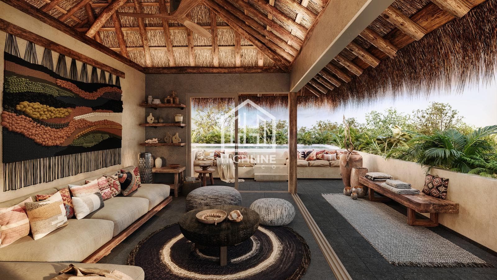 STUDIO FOR SALE IN TULUM WITH A POOL, SPA, AND COWORKING SPACE