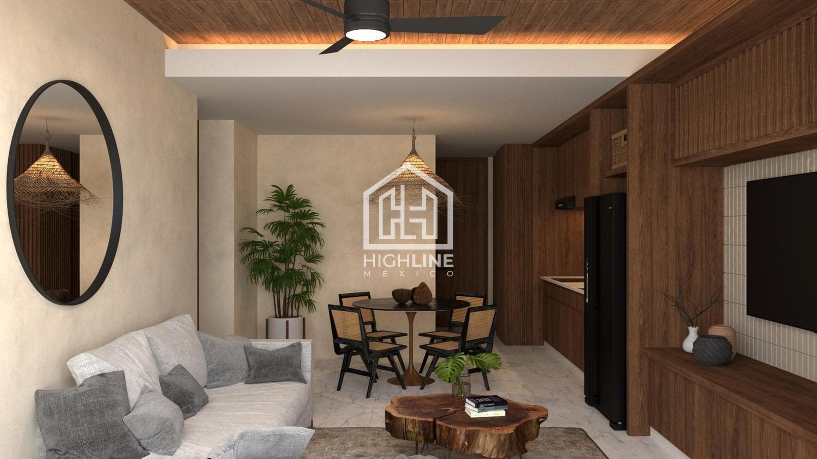 Apartment for sale in Puerto Morelos with ocean view, 50 m²