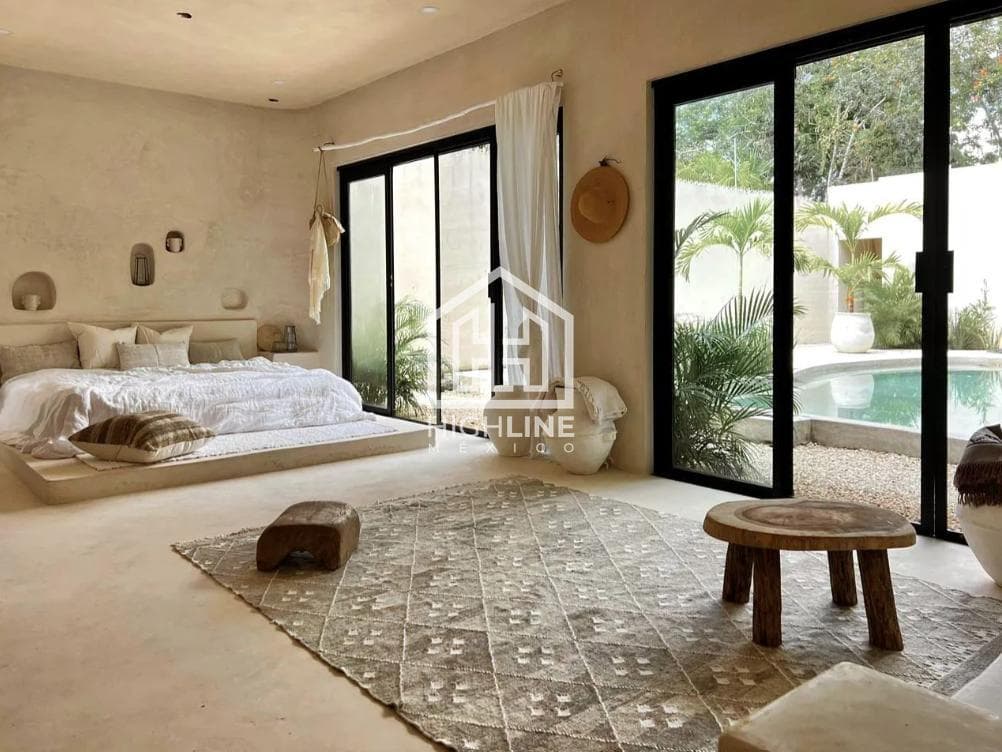 Ground-Floor Apartment with a Private Garden and Pool in Tulum