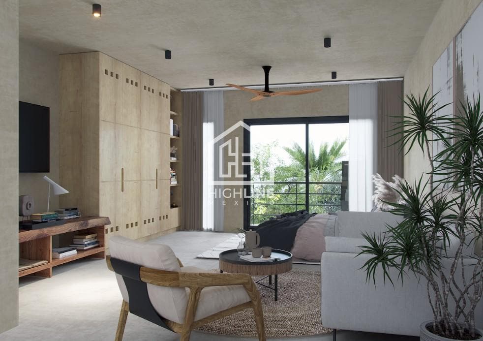 Loft with a Terrace in a Residential Complex – Cancún