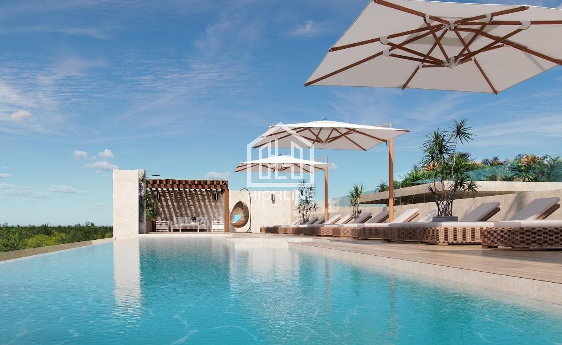 Loft with a Terrace in a Residential Complex – Cancún