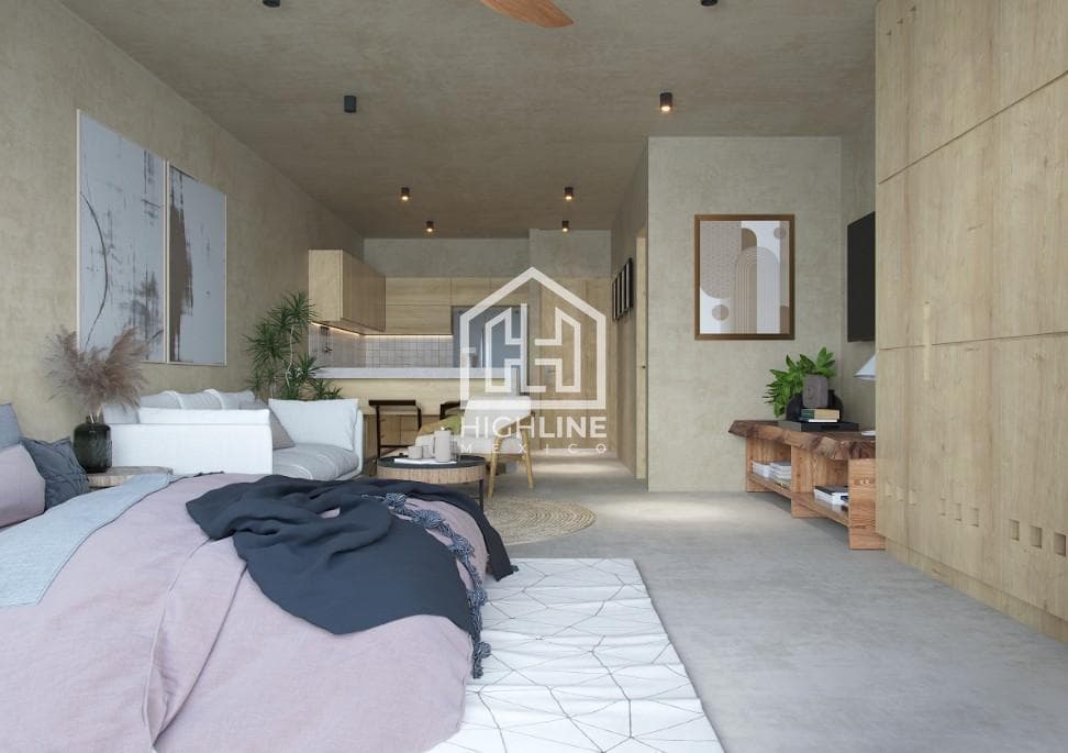 Loft with a Terrace in a Residential Complex – Cancún