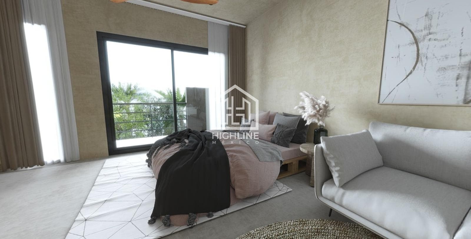 Loft with a Terrace in a Residential Complex – Cancún